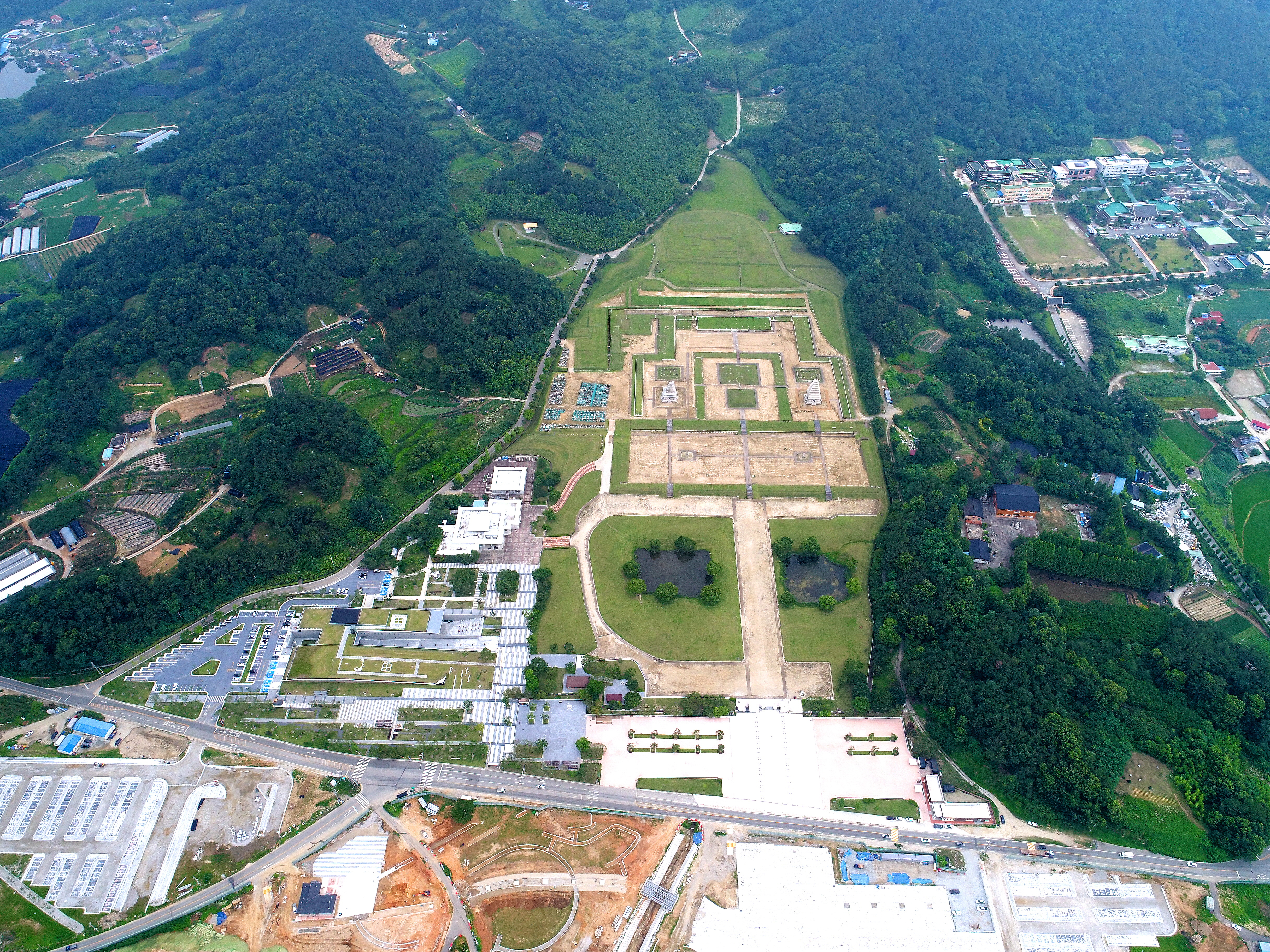 익산미륵사지 전경