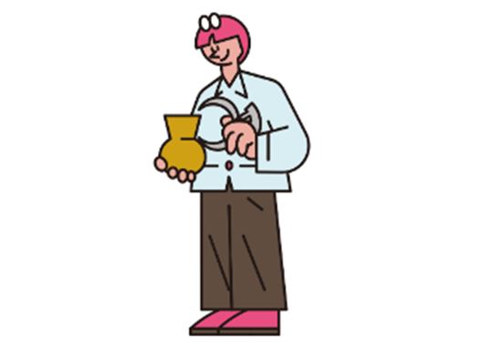 소장품의 크기를 재요.